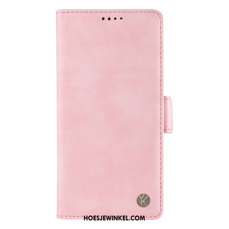 Leren Hoesje Voor iPhone 16 Pro Max Vintage Yikatu