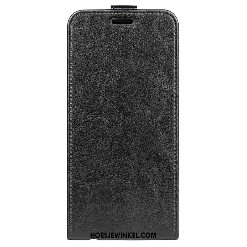 Leren Hoesje Voor iPhone 16 Pro Verticale Klep