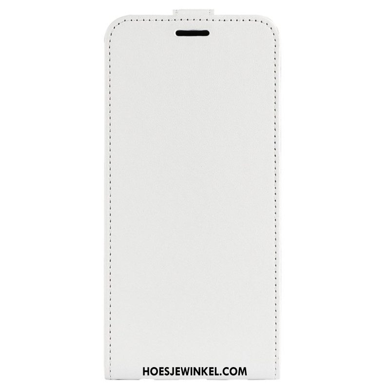 Leren Hoesje Voor iPhone 16 Pro Verticale Klep