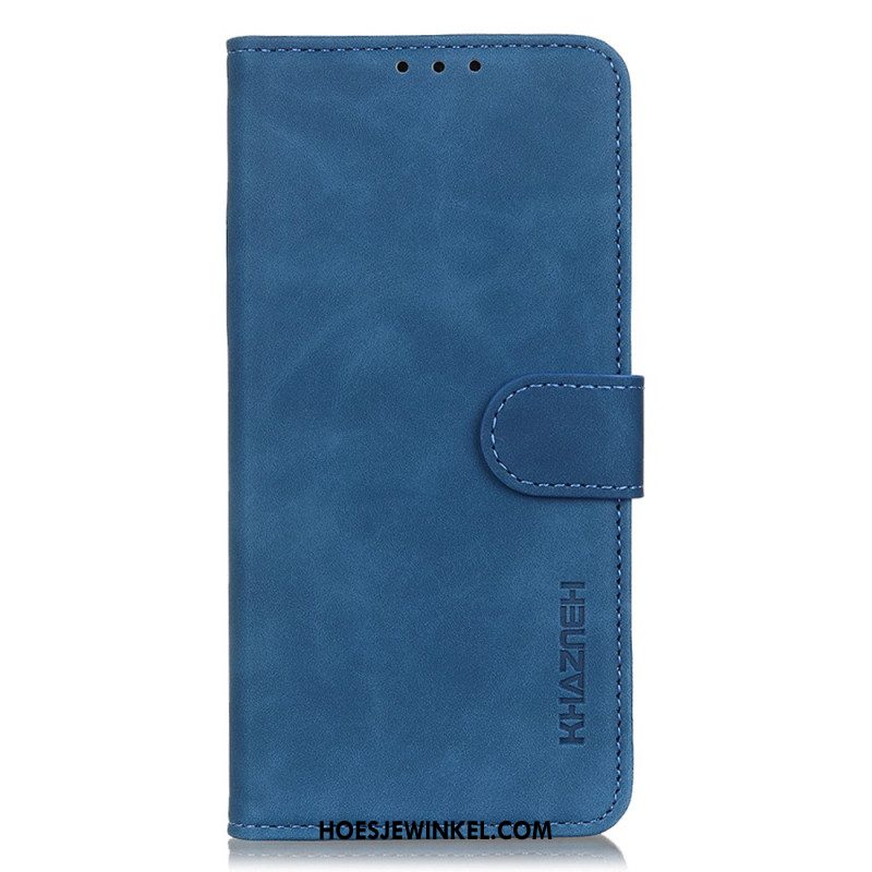 Leren Hoesje Voor iPhone 16 Retrostijl Khazneh