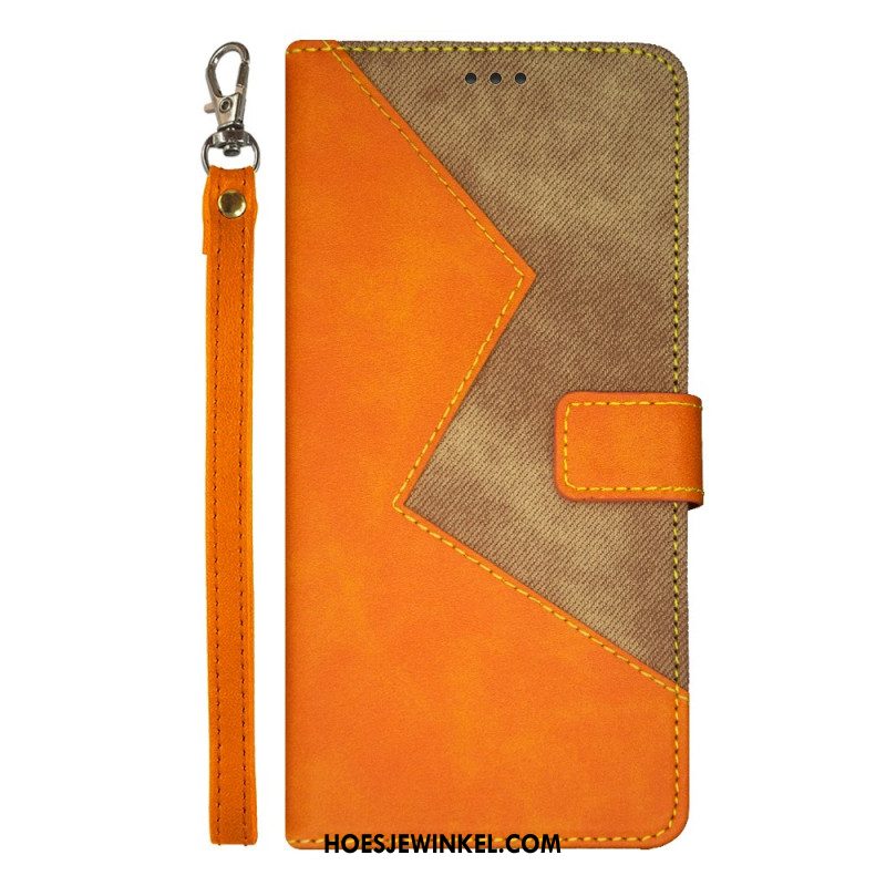 Leren Hoesje Xiaomi 14 Tweekleurige Idewei Bescherming Hoesje