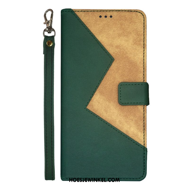 Leren Hoesje Xiaomi 14 Tweekleurige Idewei Bescherming Hoesje