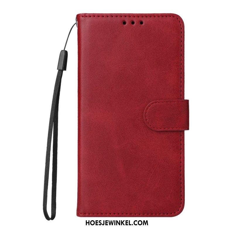 Leren Hoesje Xiaomi 14t Ledereffect Met Riem