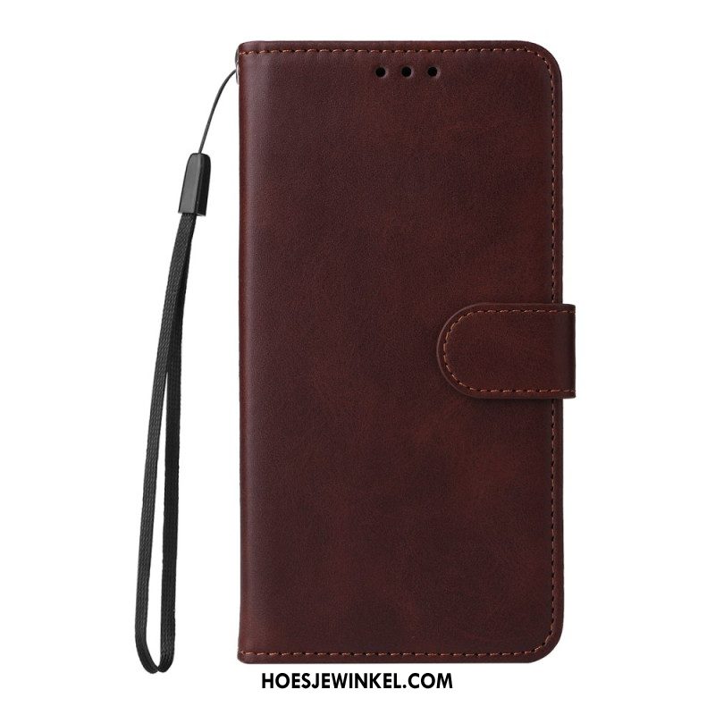 Leren Hoesje Xiaomi 14t Ledereffect Met Riem