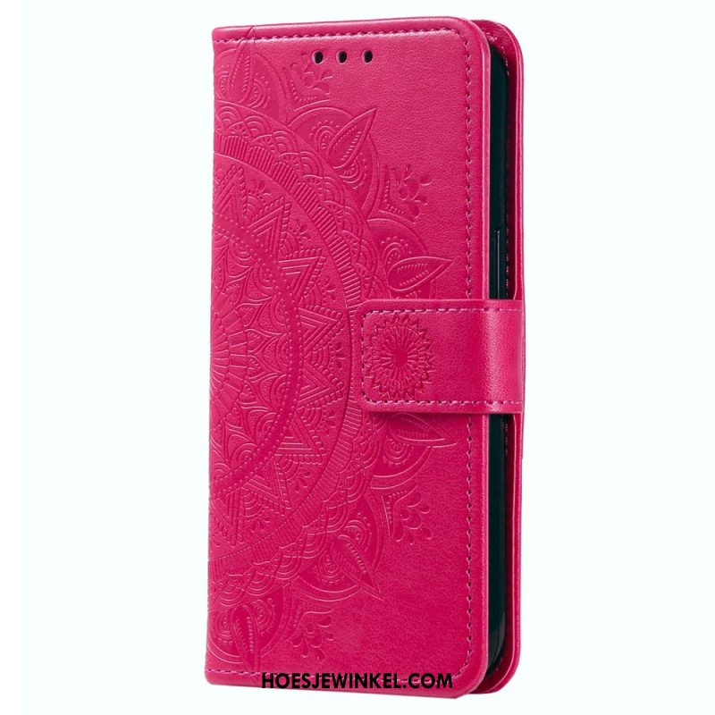 Leren Hoesje Xiaomi 14t Mandala Zon