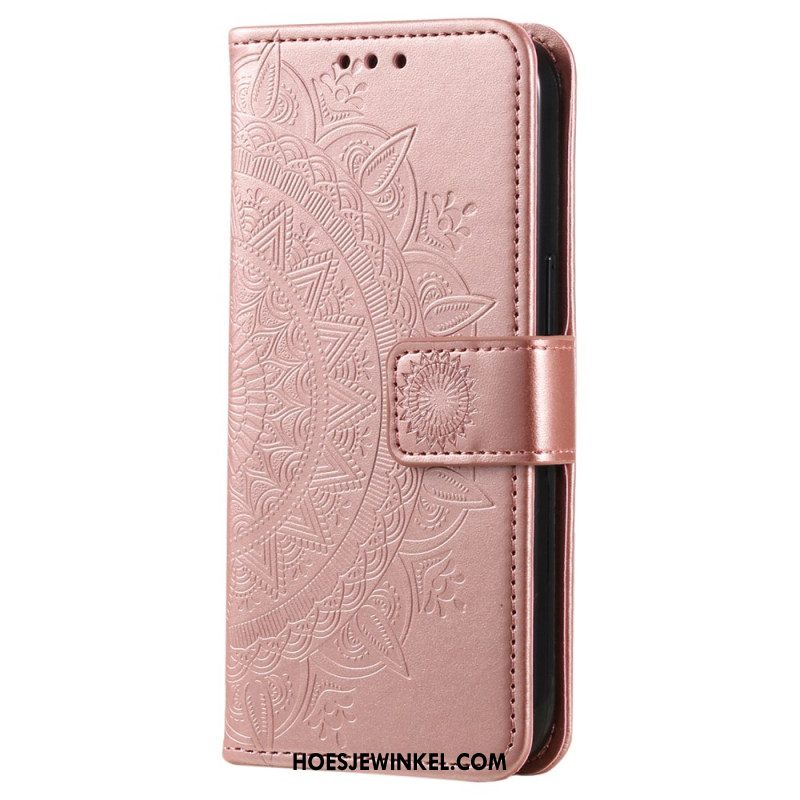 Leren Hoesje Xiaomi 14t Mandala Zon