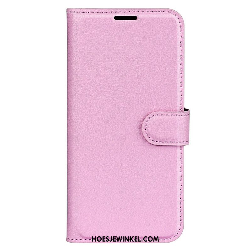 Leren Hoesje Xiaomi 14t Pro Litchi Kunstleer Bescherming Hoesje