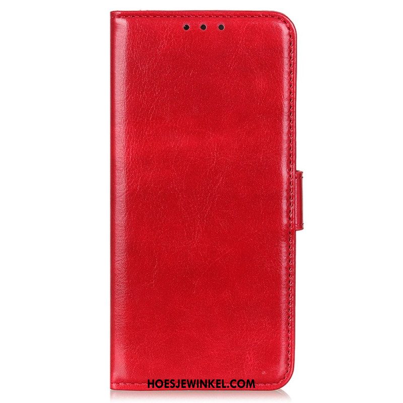 Leren Hoesje Xiaomi Redmi Note 13 4g Imitatie Lakleer Bescherming Hoesje