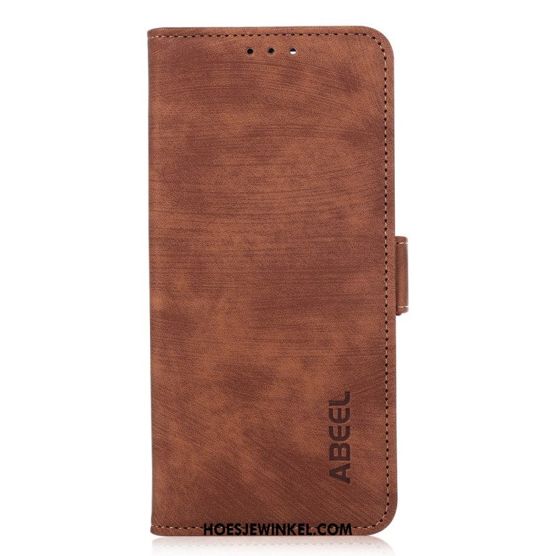 Leren Hoesje Xiaomi Redmi Note 13 5g Retro Abeel Bescherming Hoesje