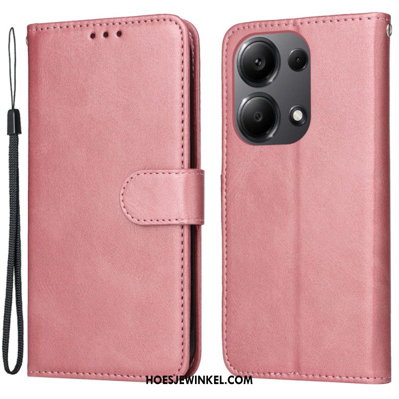 Leren Hoesje Xiaomi Redmi Note 13 Pro 4g Leren Bandstijl