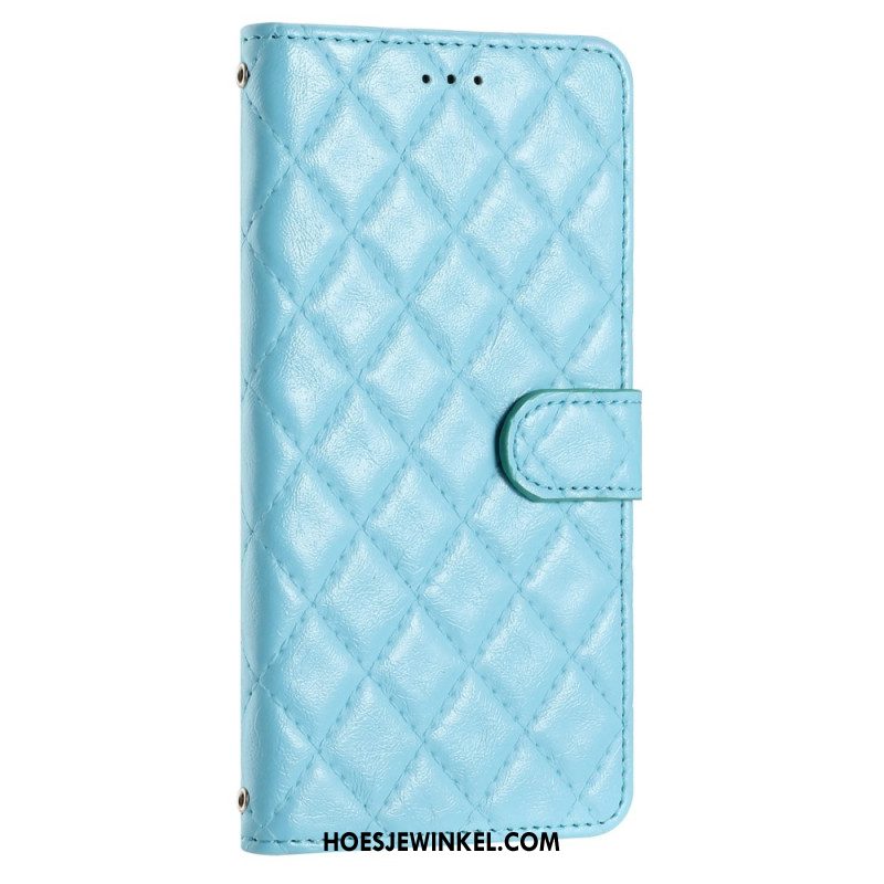 Leren Hoesje iPhone 16 Gewatteerd Bescherming Hoesje