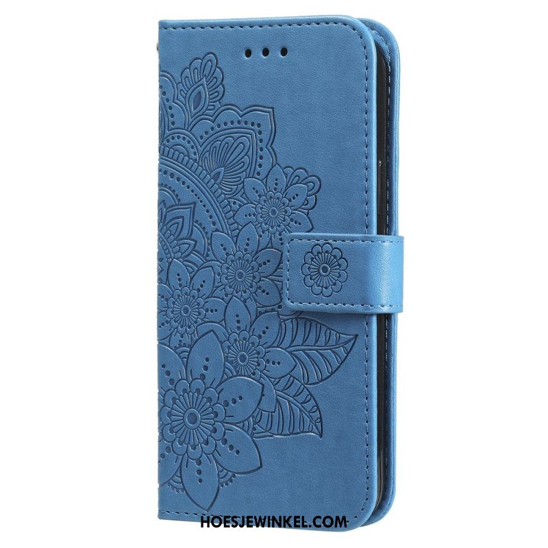 Leren Hoesje iPhone 16 Plus Mandala-print Bescherming Hoesje