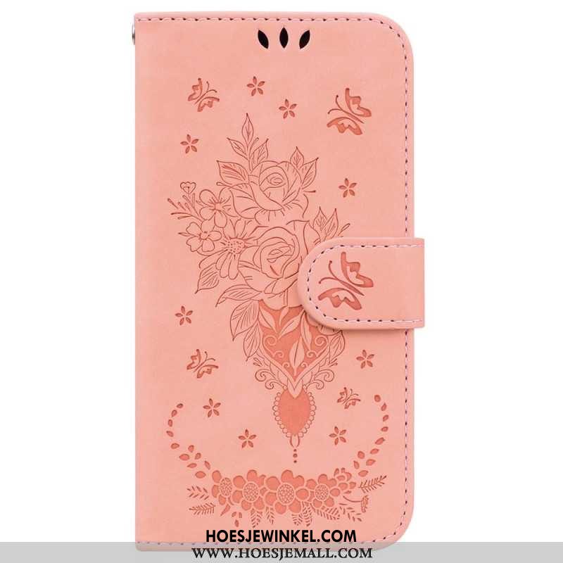 Leren Hoesje iPhone 16 Pro Max Floralie