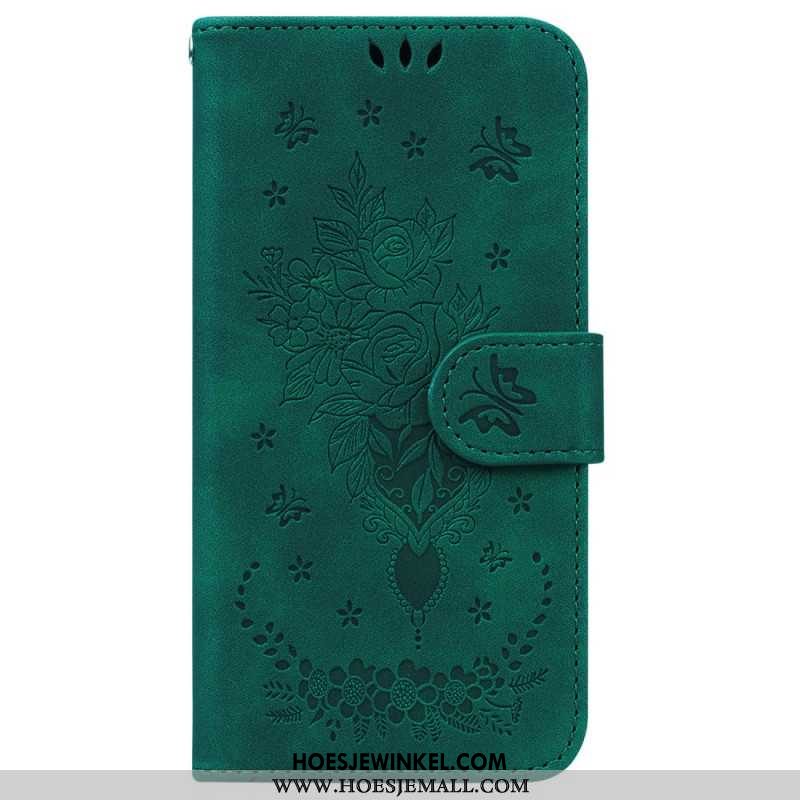 Leren Hoesje iPhone 16 Pro Max Floralie