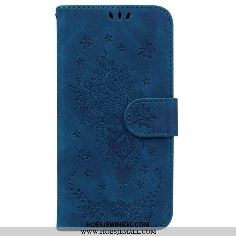 Leren Hoesje iPhone 16 Pro Max Floralie