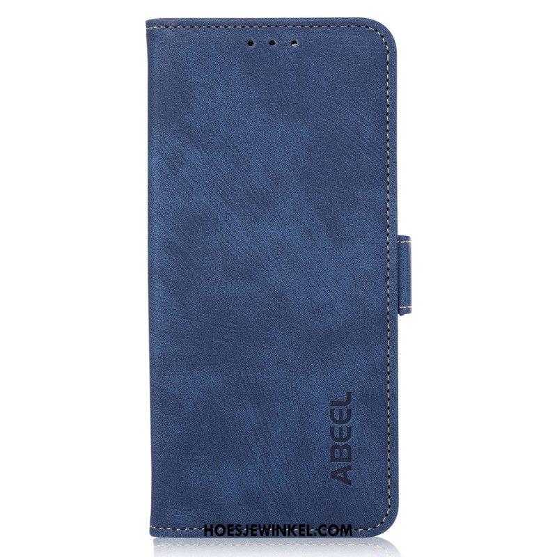 Leren Hoesje iPhone 16 Pro Retro Abeel Bescherming Hoesje