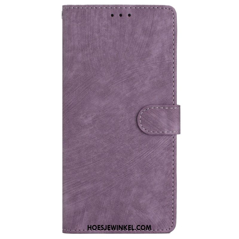 Leren Hoesje iPhone 16 Suède-effect Bescherming Hoesje