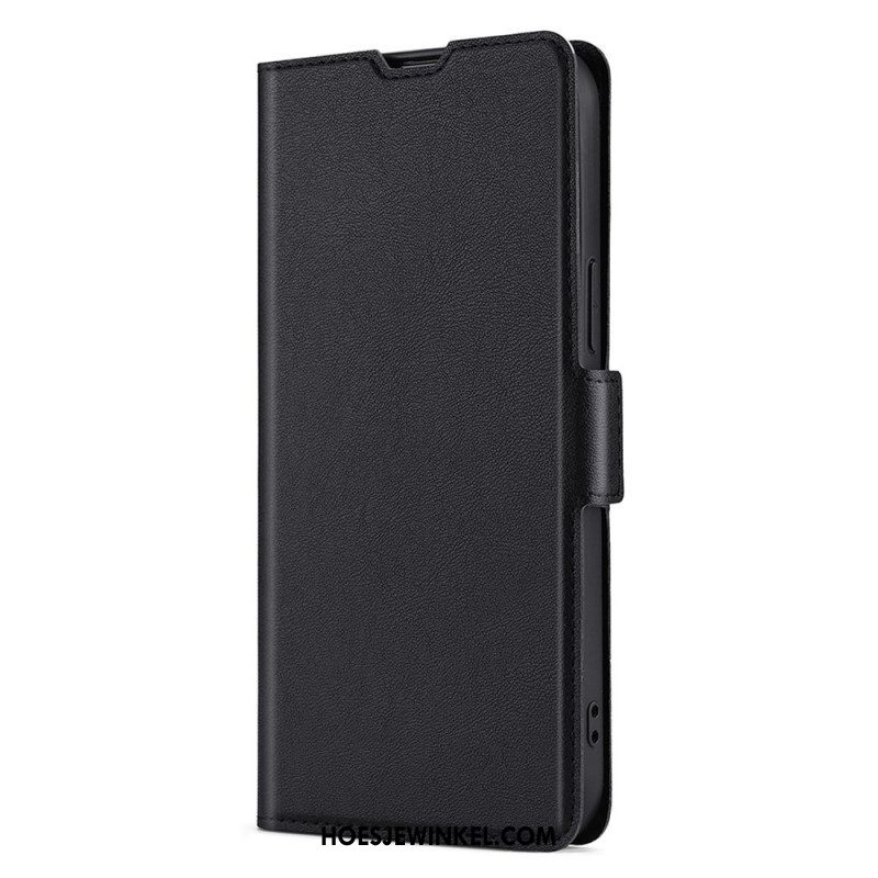 Leren Hoesje voor Huawei P60 Pro Ledereffect