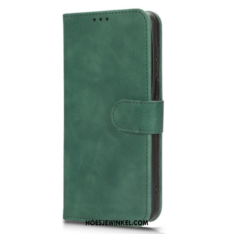 Leren Hoesje voor Moto G73 5G Skin-touch-gevoel