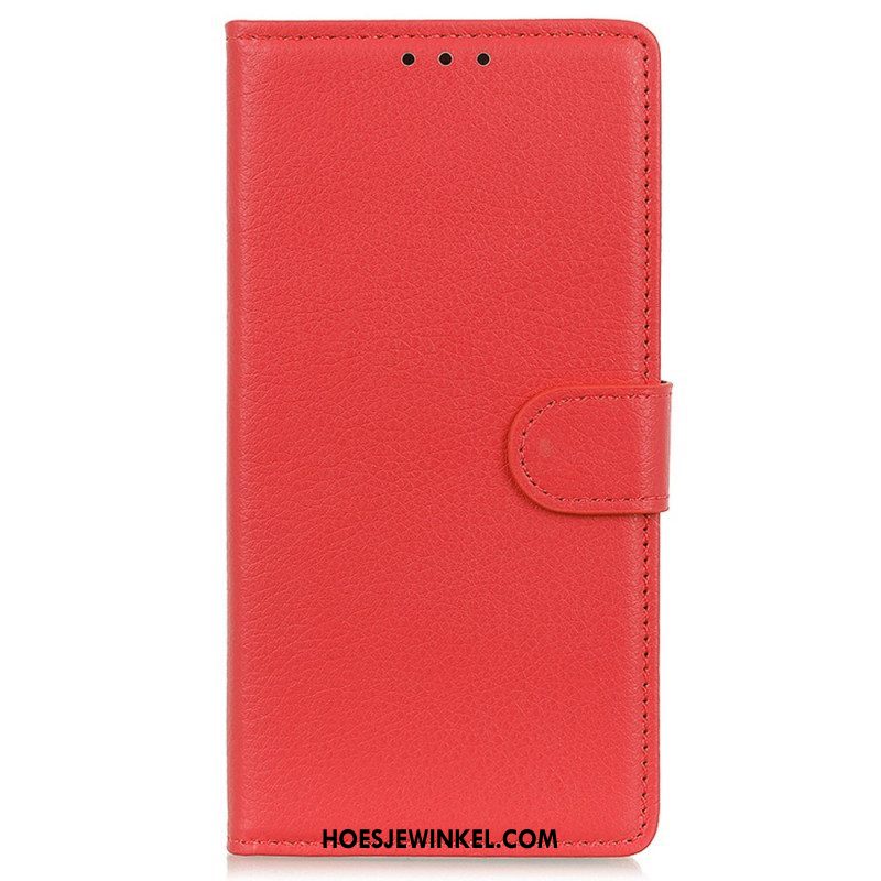 Leren Hoesje voor OnePlus Nord CE 2 5G Lychee-textuur