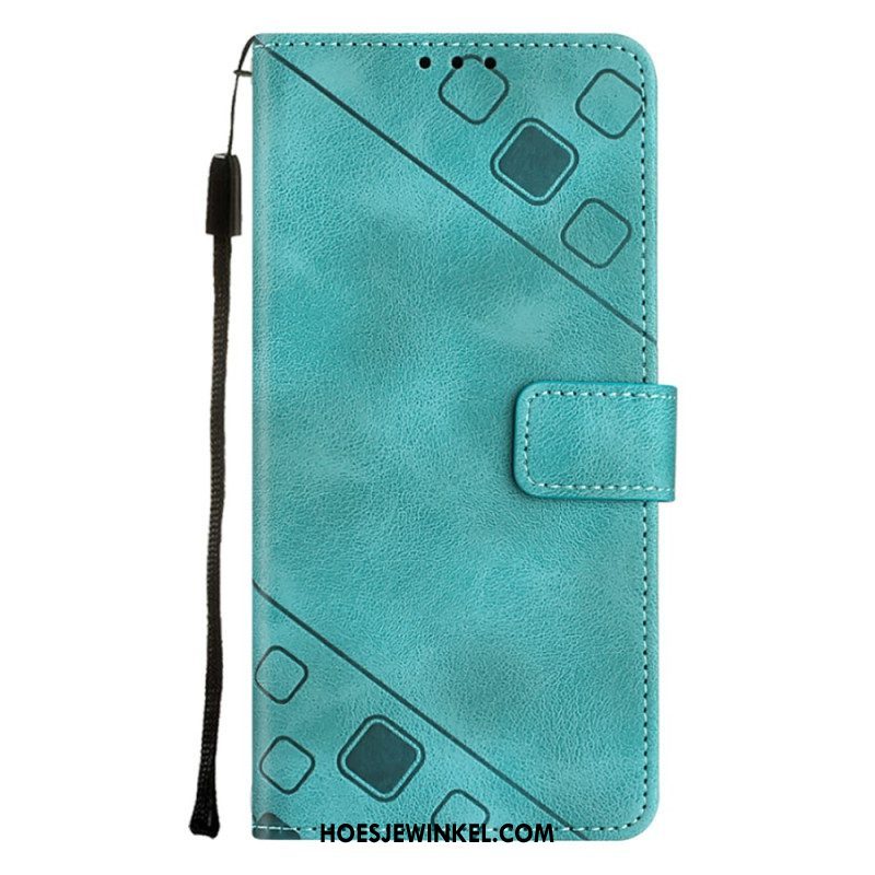 Leren Hoesje voor OnePlus Nord CE 3 Lite 5G Met Ketting Jaren 70-stijl Met Bandjes