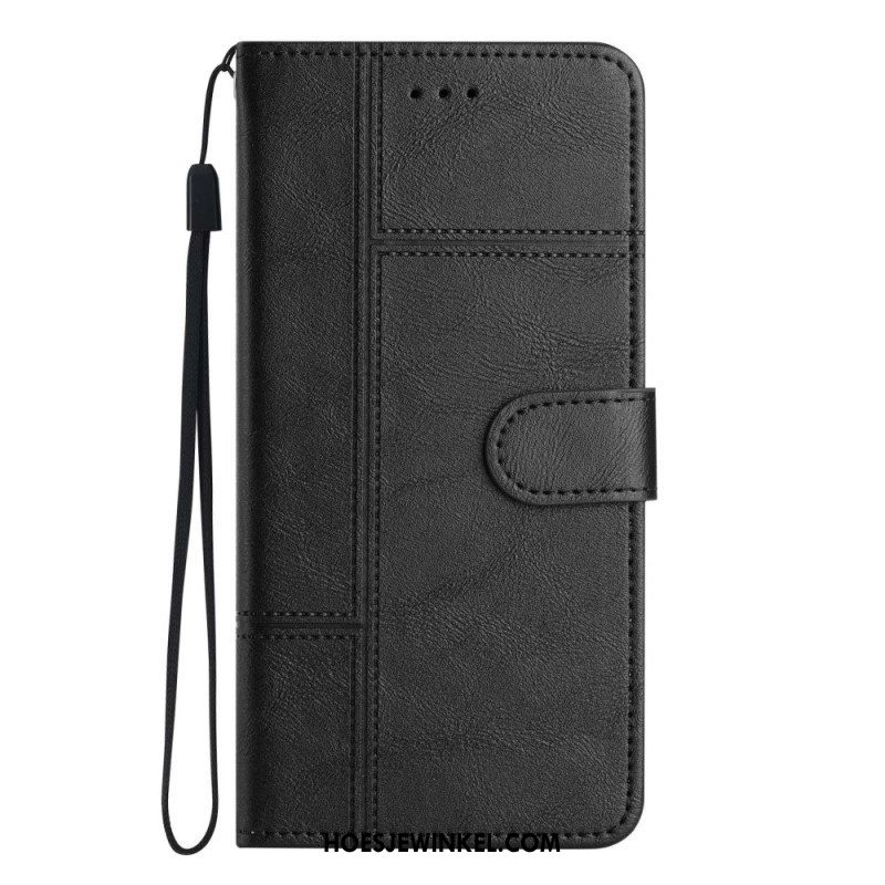 Leren Hoesje voor Samsung Galaxy A53 5G Met Ketting Zaken In Lanyard