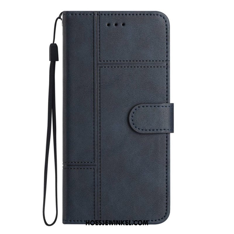 Leren Hoesje voor Samsung Galaxy A53 5G Met Ketting Zaken In Lanyard