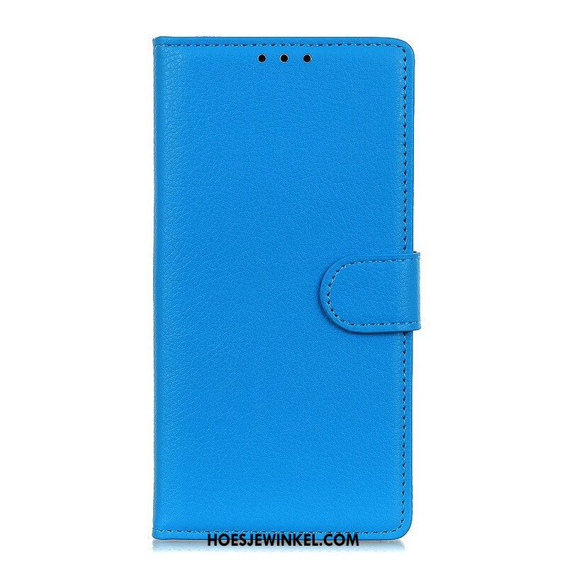 Leren Hoesje voor Samsung Galaxy M12 / A12 Traditioneel Lychee