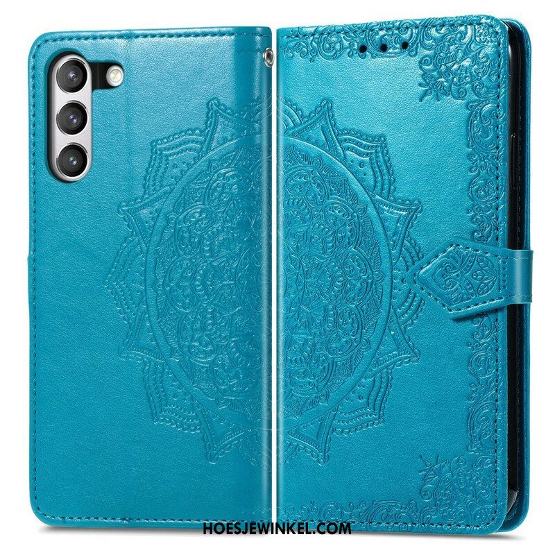 Leren Hoesje voor Samsung Galaxy S21 FE Mandala Middeleeuwen