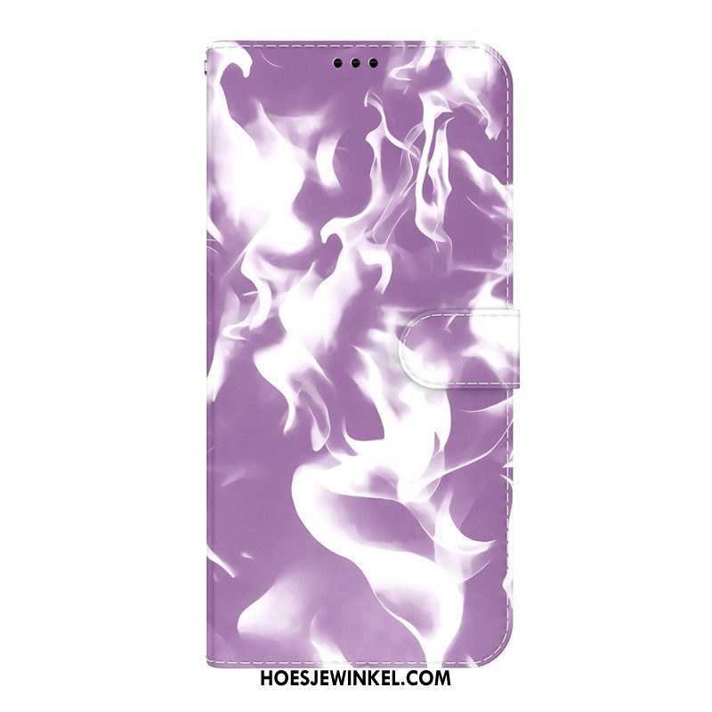 Leren Hoesje voor Samsung Galaxy S22 Ultra 5G Abstract Patroon