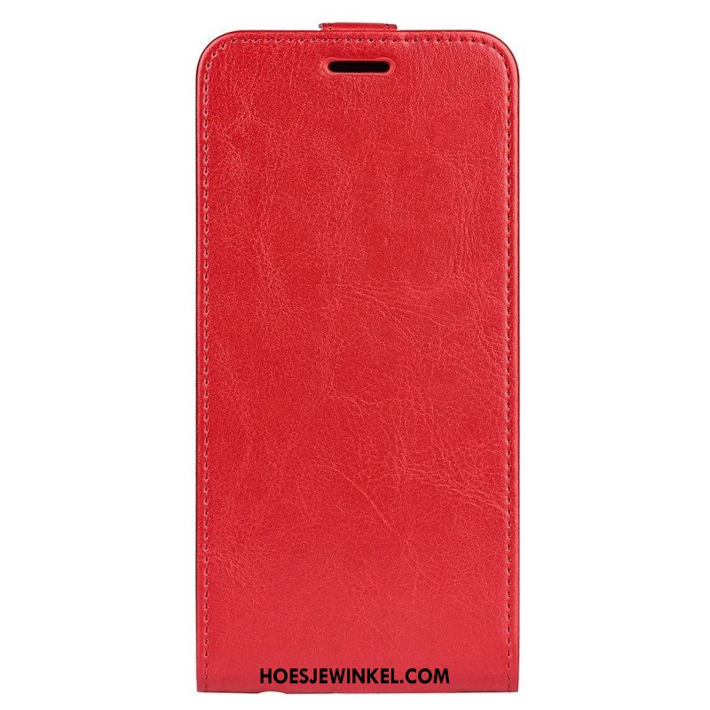 Leren Hoesje voor Samsung Galaxy S23 Plus 5G Folio-hoesje Verticale Klep