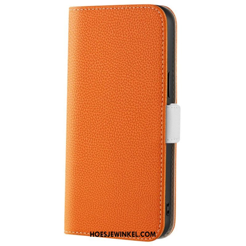 Leren Hoesje voor Xiaomi 12 / 12X Litchi Lederen Dubbele Sluiting