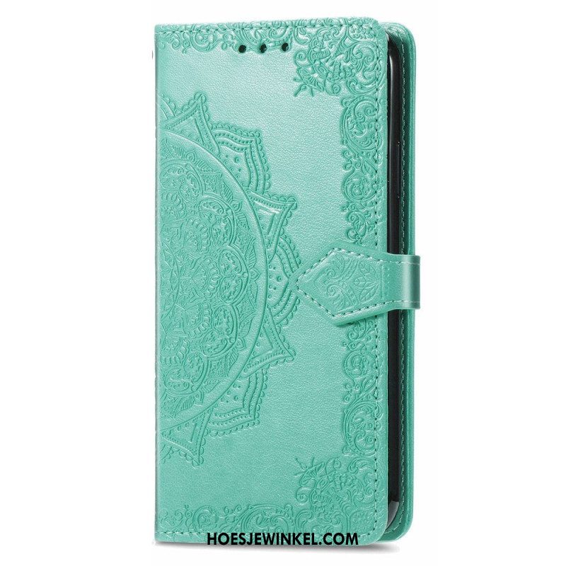 Leren Hoesje voor Xiaomi 12T / 12T Pro Uitstekende Mandala