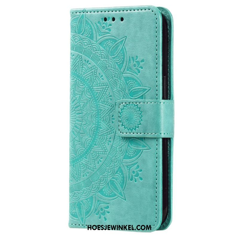 Leren Hoesje voor Xiaomi 13 Mandala Zon Met Lanyard