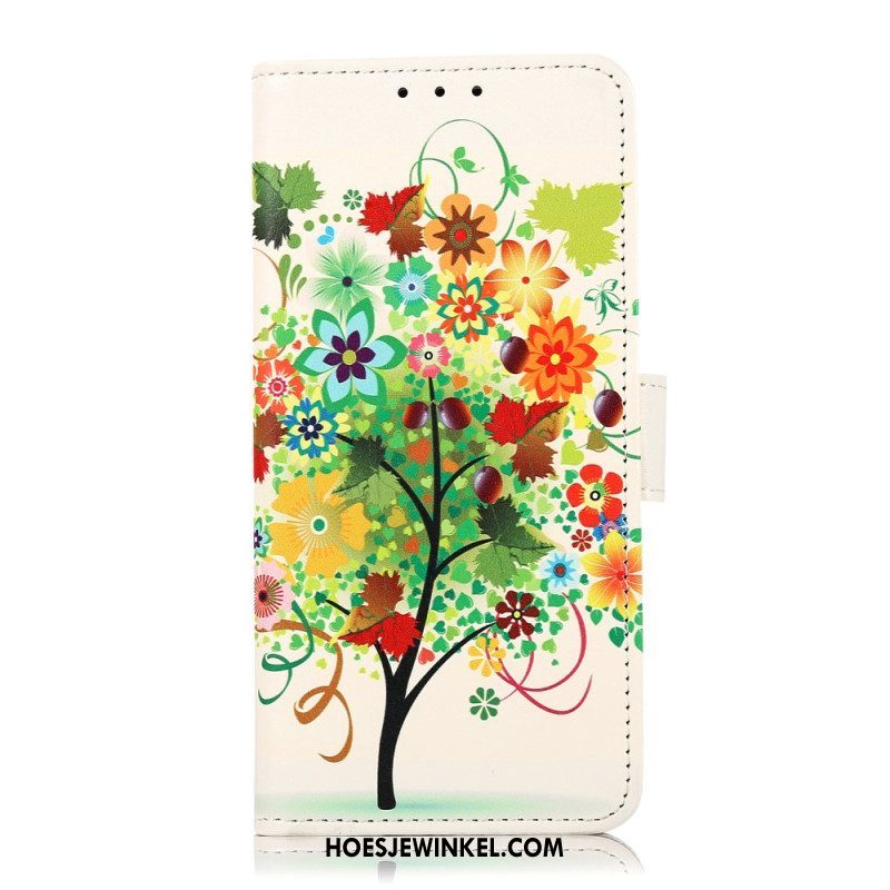 Leren Hoesje voor Xiaomi 13 Pro Bloeiende Boom