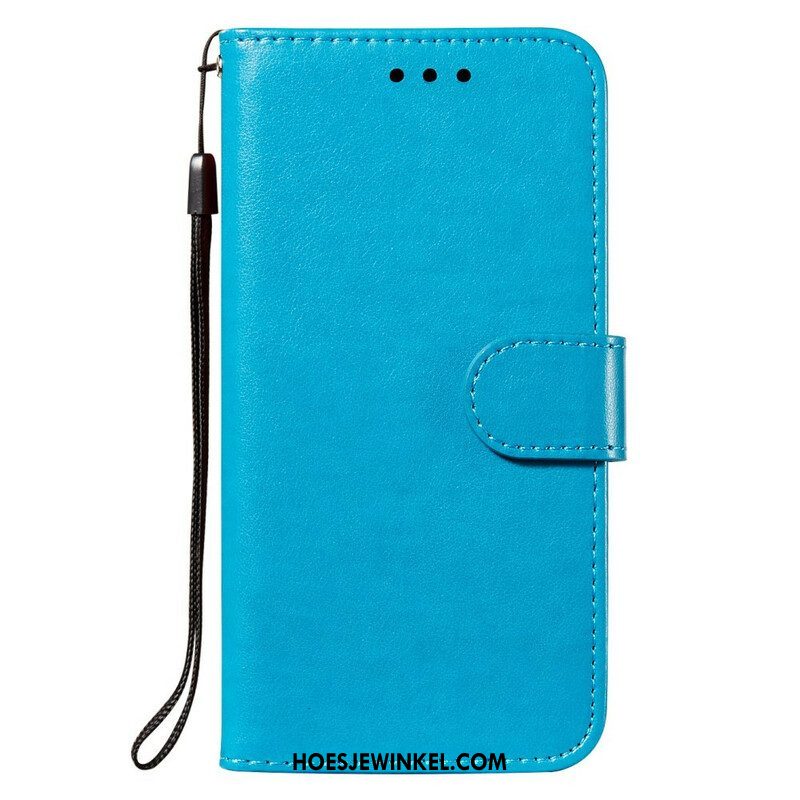 Leren Hoesje voor Xiaomi Redmi Note 10 5G Leren Ontwerp Met Riem