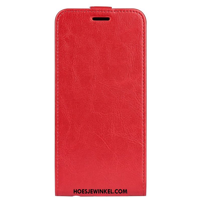 Leren Hoesje voor Xiaomi Redmi Note 11 / 11S Folio-hoesje Verticale Flap Met Leereffect