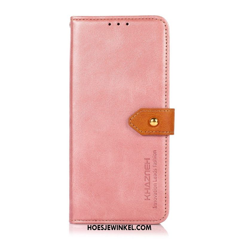 Leren Hoesje voor Xiaomi Redmi Note 11 / 11S Met Khazneh-riem