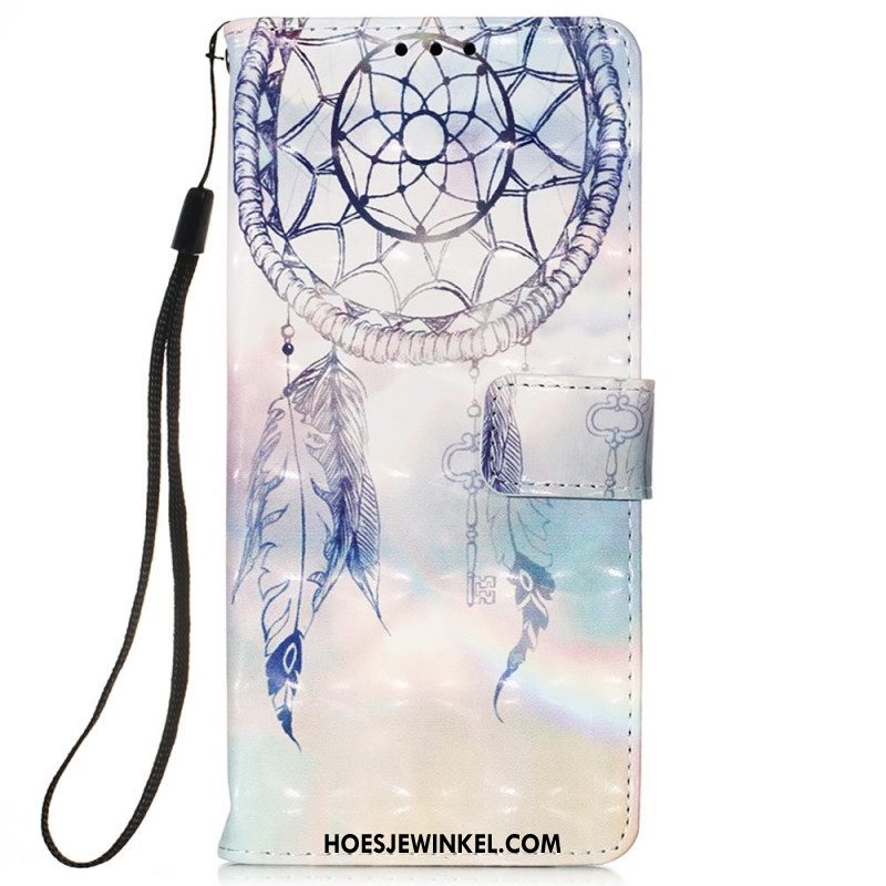 Leren Hoesje voor Xiaomi Redmi Note 11 Pro Plus 5G Aquarel Dromenvanger