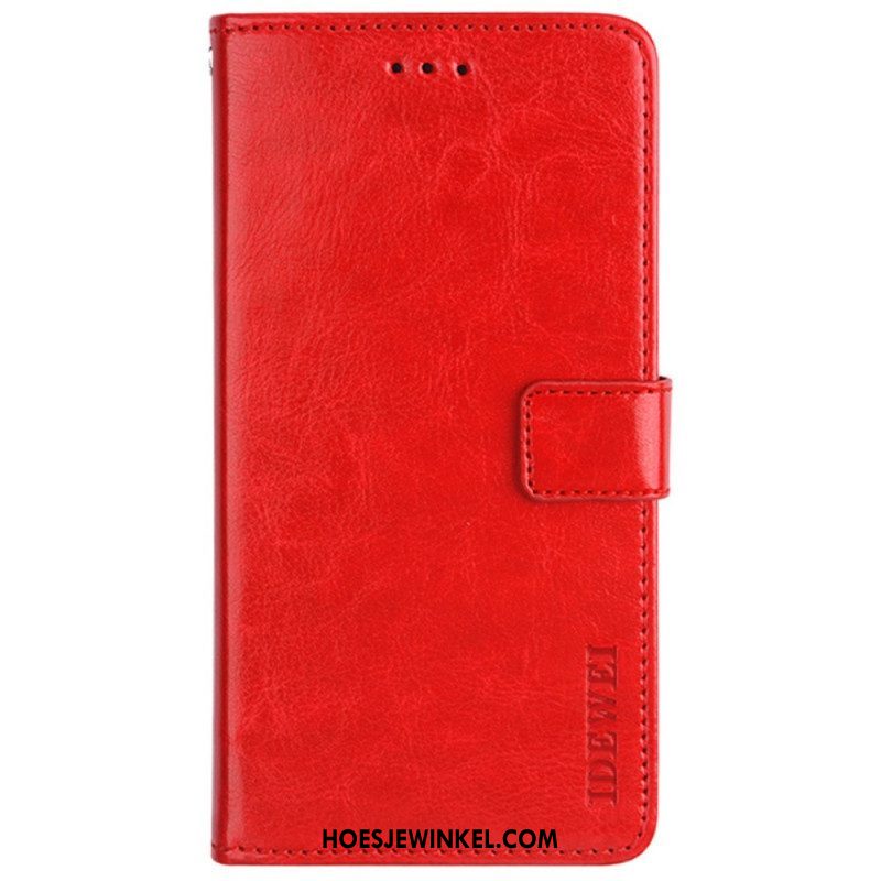 Leren Hoesje voor Xiaomi Redmi Note 11 Pro Plus 5G Imitatieleer Idewei