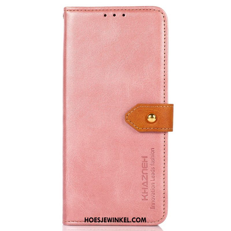 Leren Hoesje voor Xiaomi Redmi Note 12 4G Met Khazneh-riem