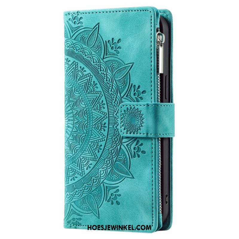 Leren Hoesje voor Xiaomi Redmi Note 12 4G Met Mandala Portemonnee