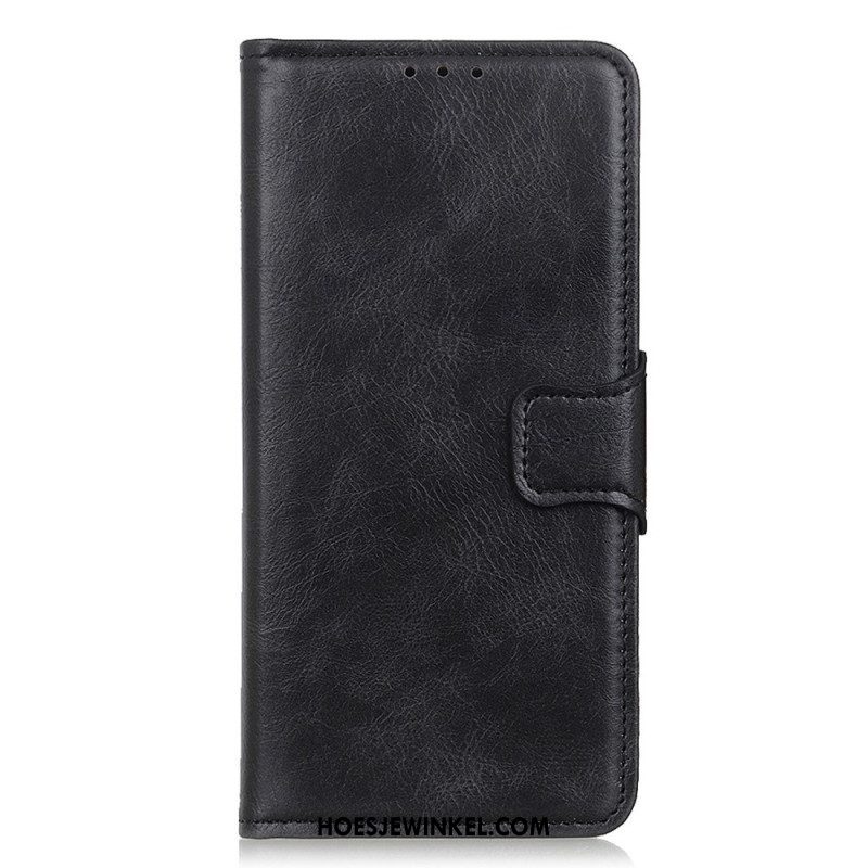 Leren Hoesje voor Xiaomi Redmi Note 12 4G Stijl Lederen Gesp Omkeerbaar