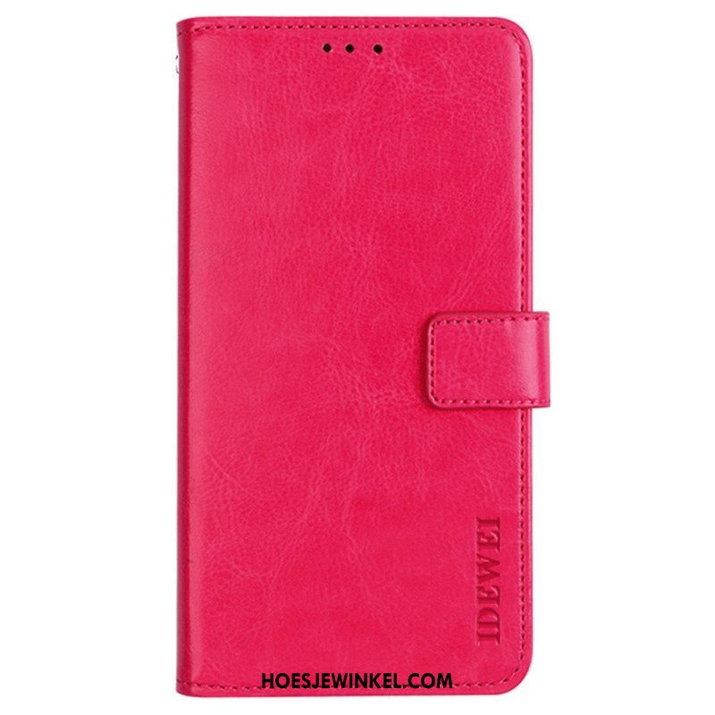 Leren Hoesje voor iPhone 14 Pro Max Imitatieleer Idewei