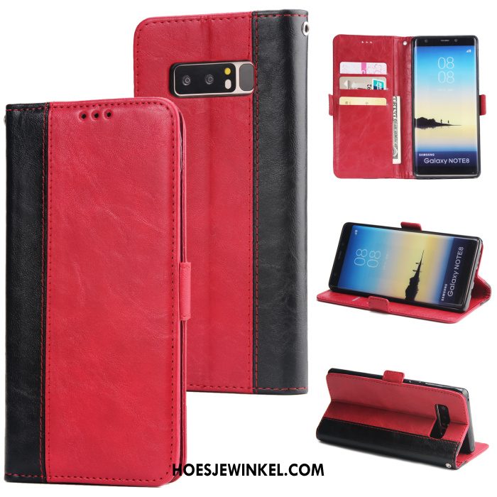 Samsung Galaxy Note 8 Hoesje Bedrijf Clamshell Ster, Samsung Galaxy Note 8 Hoesje Mobiele Telefoon Anti-fall