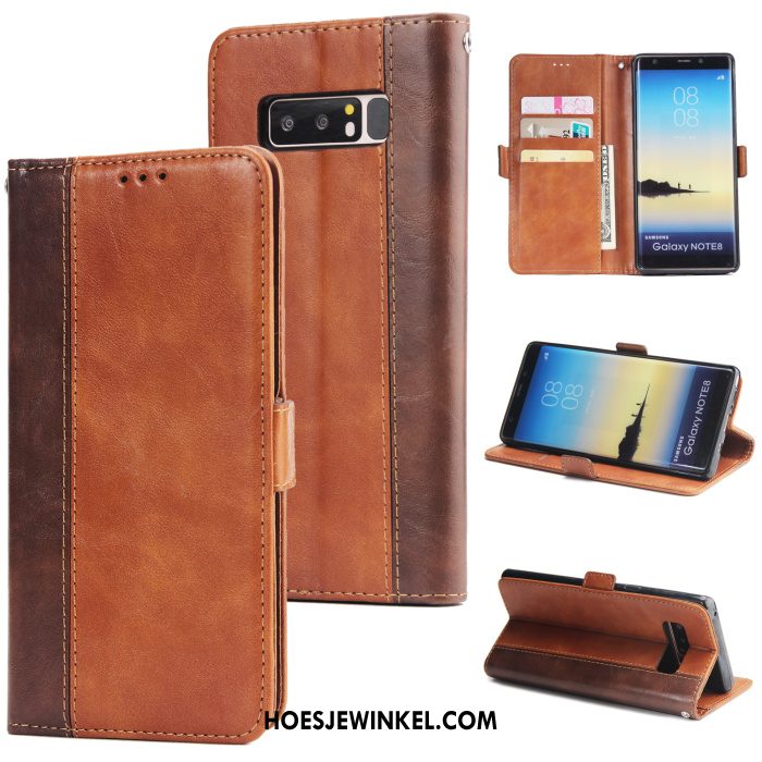 Samsung Galaxy Note 8 Hoesje Bedrijf Clamshell Ster, Samsung Galaxy Note 8 Hoesje Mobiele Telefoon Anti-fall