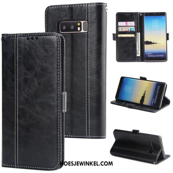 Samsung Galaxy Note 8 Hoesje Bedrijf Clamshell Ster, Samsung Galaxy Note 8 Hoesje Mobiele Telefoon Anti-fall