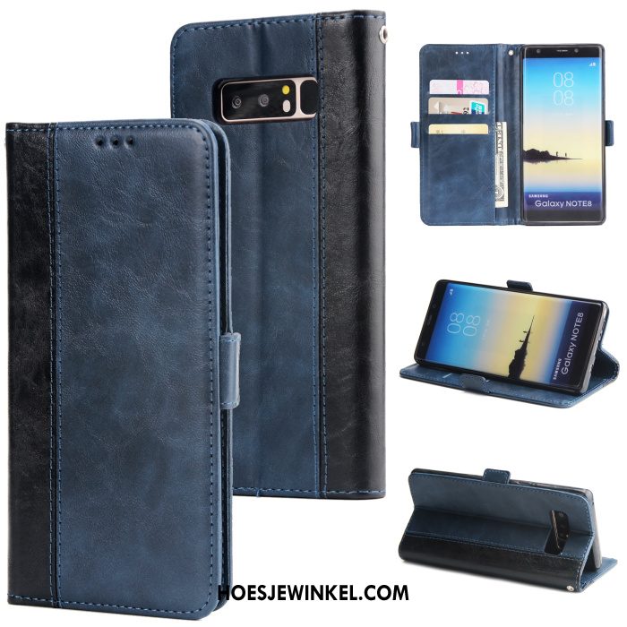 Samsung Galaxy Note 8 Hoesje Bedrijf Clamshell Ster, Samsung Galaxy Note 8 Hoesje Mobiele Telefoon Anti-fall