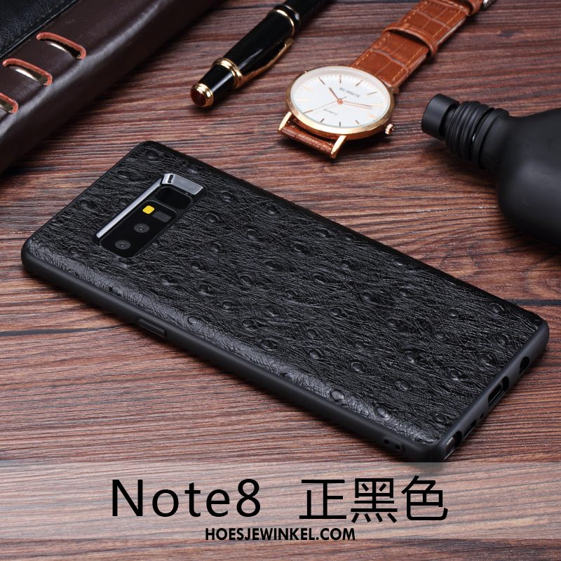 Samsung Galaxy Note 8 Hoesje Luxe Echt Leer Anti-fall, Samsung Galaxy Note 8 Hoesje Hoes All Inclusive