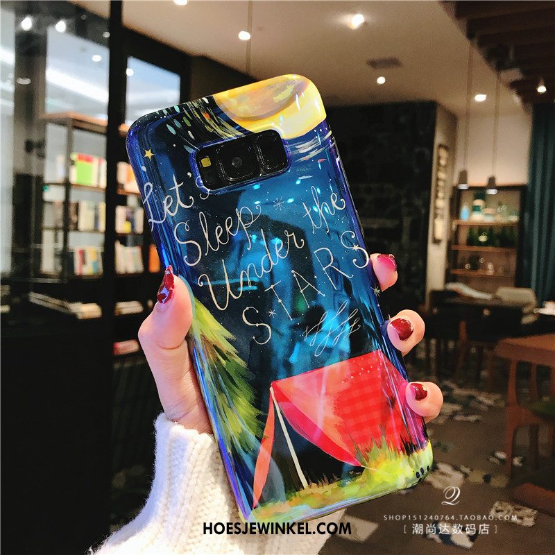 Samsung Galaxy Note 8 Hoesje Mobiele Telefoon Ster Blauw, Samsung Galaxy Note 8 Hoesje Sterrenhemel All Inclusive